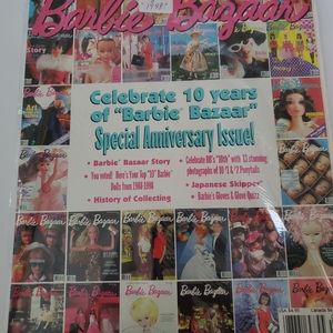 Vintage Barbie Bazaar August 1998 Magazine 🎄